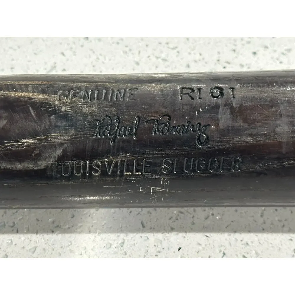 Rafael Ramírez ATLANTA BRAVES LOUISVILLE SLUGGER Game Baseball Bat 34.5" No COA - Picture 3 of 5